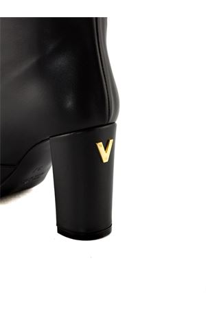 Black Leather Knee-High Boots VIA ROMA 15 | 4552NERO